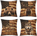 Feelyou Bear Deer Throw Pillow Covers Soft 16" x 16" by Feelyou