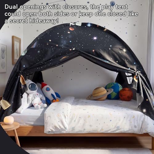 Full Bed Toddler Canopy Tent, Kids Indoor Canopy Privacy Space Sleep Tents - Image 4