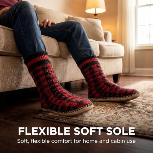 cosyone1997 Mens Slipper Socks Sherpa Fuzzy Non Slip Cozy Gifts - Image 3