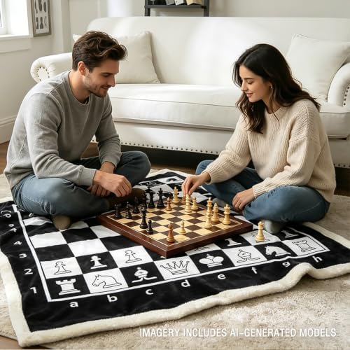 Sleepwish Throw Blanket, Black White Lightweight, Twin - Image 5