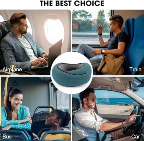 WEERSHUN Travel Pillows for Airplanes,2026 New Travel Pillow,Travel Neck Pillow Airplane Memory Foam Travel Pillow Neck Pillow for Traveling Suitable for Airplanes,Offices and Cars - Image 4