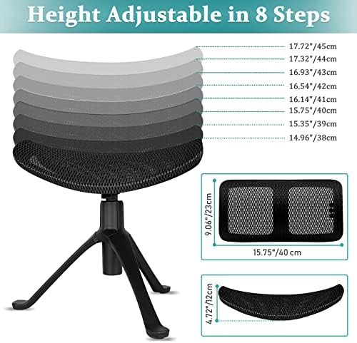 Lilithye Footrest for Desk Adjustable Height 2-in-1 Function, Black - Image 4
