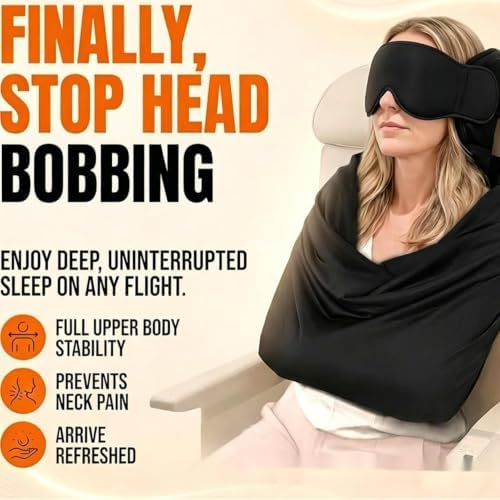 Nuvora Travel - Sleep Set 3-in-1 Eye Mask Head & Arm Support - Image 4