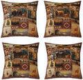 Feelyou Bear Deer Throw Pillow Covers Soft 16" x 16" by Feelyou