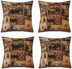 Feelyou Bear Deer Throw Pillow Covers Soft 16" x 16" by Feelyou