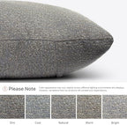 Outdoor Lumbar Pillow Set of 2 with Inserts, Outdoor Throw Pillow Water Resistant for Patio Furniture, 12x20 Inch Outdoor Pillows with Removable Zipper Cover - Image 2