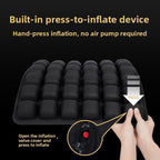 Bogey's Antidote Upgrade Airplane Seat Cushion - Inflatable Travel Cushion for Long Flights with No External Pump, Non-Slip, Washable, with Storage Bag(Black) - Image 4
