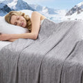 Cooling Blanket Queen Size, 90"x90" Cooling Blankets for Hot Sleepers, Cold Blanket Thin Lightweight Breathable Soft for Couch Bed, Lightweight Blanket Keep Cool for Night Sweats by PENGZHUTECHNOLOGY
