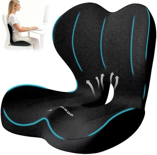 Memory Foam Seat Cushion for Office Chair and Car Seat by Unknown