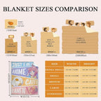 Anime Throw Blanket, Anime Gifts for Girls, Kawaii Cats Ramen Decor - Image 4