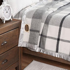 Creswick Woollen Mills 100% Australian Merino Wool Blanket – Soft Warm and Natural with Satin Binding, Breathable Luxury Bedding for All Seasons, (Gray Plaid, King Size) - Image 5