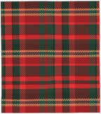 Christmas Red Green Plaid Flannel Fleece Throw Blanket - Image 2