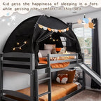 Full Size Bed Canopy Toddler Bunk Bed Tents Dream Privacy Floor Tent Indoor - Image 3