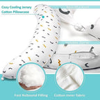 BYRIVER Firm C Shaped Pregnancy Pillows for Sleeping, Belly Hip Leg Knee Support Side Sleeper Body Pillow, Cuddle Snuggle Maternity Pillow, Zipper Cooling Jersey Cotton Pillowcase, Gifts for Mom - Image 3