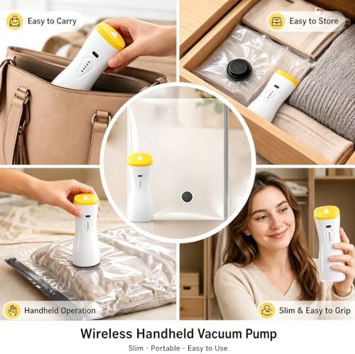 16 Pack Vacuum Bags for Travel with pump Vacuum Storage bags for clothing - Image 3