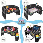 ECOFANTASY Kids Car Seat Travel Tray, Car Table & Lap Desk – Stars - Image 4