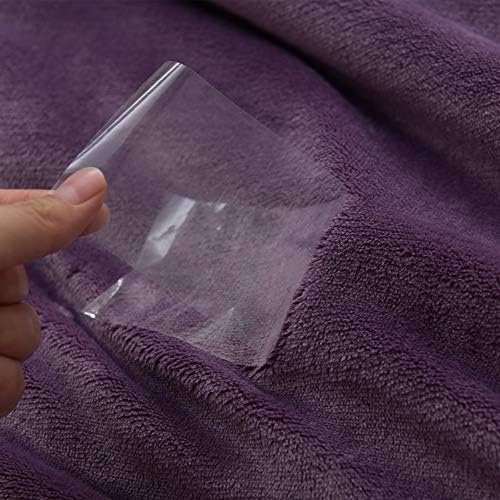 NANPIPER Couch Blanket Reversible Sherpa Flannel Blanket Ultra-Soft Plush Warm Fleece Microfiber (60"x80",Cassis Purple) - Image 5
