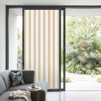Window Privacy Film Frosted, Yellow Stripes Non-Adhesive Static Cling Window Tint, Modern Minimalist Vertical Lines Insulated Windows Frosted Films for Living Room, 35.4 x 78.7 Inches - Image 2