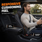 Memory Foam Car Neck Pillow, Car Headrest Neck Pillow (Black-Set) - Image 5