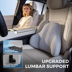 BABUR Gel Lumbar Support Pillow for Car, Lower Back Support Pain Relief - Image 4