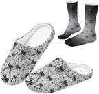 Jeiento Womens Fuzzy Slipper and Socks Winter Warm Gifts for Mom,Wam Cozy Indoor Socks Comfort Home Shoes by Jeiento