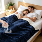 60"x80" Waterproof Blanket for Bed Intimacy, Love Blanket for Couples by Rainmae