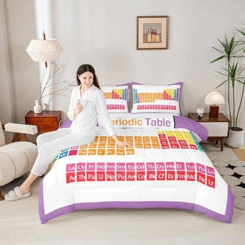 Feelyou The Periodic Table Comforter Chemistry Comforter Set for Boys Girls - Image 5