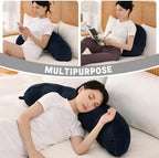 Peallow(Pat. Pend) – Long Round Body Pillow for Adults, Bolster Pillow for Sleeping, Soft and Supportive Pillow for Sleeping & Lumbar Support (Teal Blue,39") - Image 6