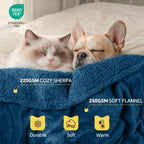 Luciphia Waterproof Blanket for Large Dog, Reversible Sherpa Couch Cover - Image 3