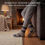cosyone1997 Mens Slipper Socks Sherpa Fuzzy Non Slip Cozy Gifts - Image 2