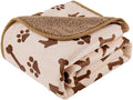 Washable Waterproof Dog Blankets for Large Dogs 50"x60" Beige by CAPTSNOOZE