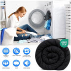 EASELAND Queen Size Down Alternative Comforter, Black, 88x88 Inches - Image 2