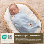 Luxe Merino Wool Cotton Baby Blanket Ultra-Soft, Temperature-Regulating - Image 2