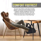 Foot Hammock for Plane Travel 8PCS Plane Foot Hammock - Adjustable Portable, Long Flight Essential(Black) - Image 4