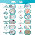 DREAMCARE Queen Sheets - 6 pcs Breathable Cooling Sheets Queen - up to 21" - Image 2