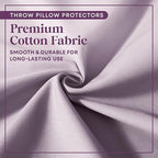 CIRCLESHOME European Pillow Protectors - 100% Cotton Breathable Pillowcases - 26 X 26 Square Pillowcases - Protects Pillows from Dirt, Dust and Debris (European- 4 Pack- 26x26) - Image 5