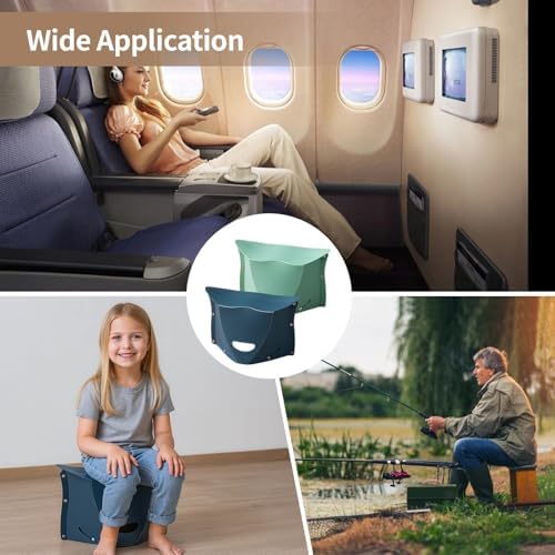 2 Pcs Foldable Foot Rest for Travel, Portable Plastic Stool, Ergonomic Leg Rest for Train Road Trips, Compact Travel Stool, Outdoor Camping Accessory - Image 4