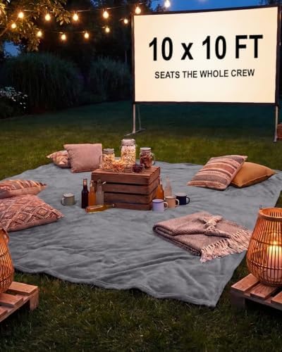 Fleece Blanket Oversized King - Ultra-Soft Warm Flannel Blanket - Dark Grey - Image 2