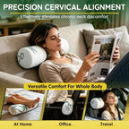 Asatdd Neck Roll Pillow, 2 Pack Foam Cervical Roll Pillow with Breathable Cover for Office Chair, Recliner Rest, and Home and Travel Use, 6" x 17" - Image 3