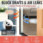 Litaibai 60 ft Kerf Weather Stripping Door Seal for Exterior Doors, Brown - Image 3
