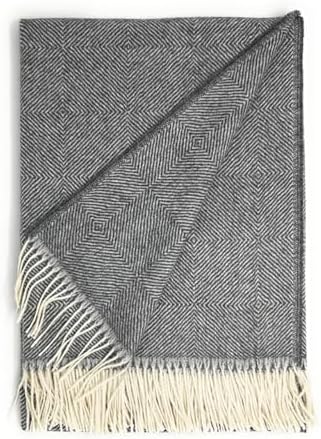 Alpaca Home | Dynasty Throw Blanket | 100% Pure Baby Alpaca Wool • Hypoallergenic, Soft & Cozy • Ethically Sourced | Softer & Warmer Than Wool (Electric Company) by AlpacaHome