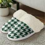 Cotton Slippers With Fluffy Edges House Slippers Non‑Slip Sole - Image 3