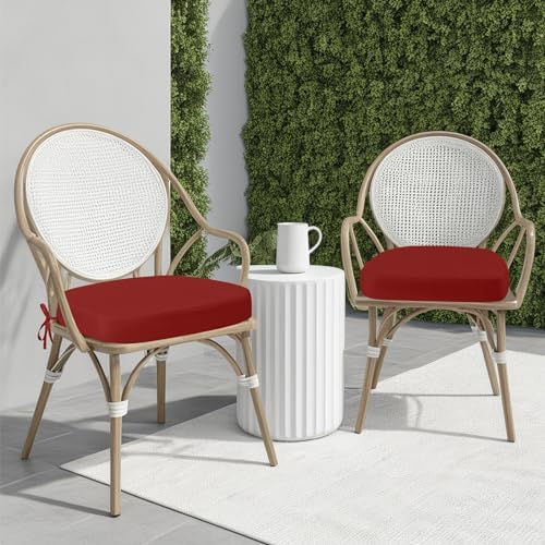 idee-home Outdoor Chair Cushions Set of 4, 19" x 19" D-Shaped - Image 6