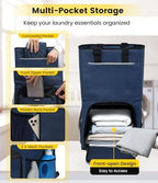 Vorspack Laundry Backpack for College Students, 2 in 1 Laundry Bag, Blue - Image 3