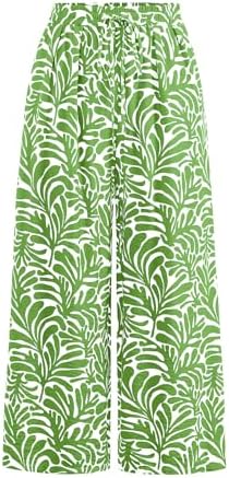 PRETTYGARDEN Womens Pants Elastic Waist Striped Lightweight Palazzo Pant by PRETTYGARDEN