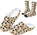 Christmas Slippers for Women Washable House Shoes with Cute Socks by Unknown