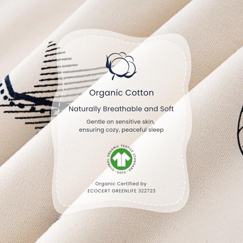 KaiyaBaby Organic Cotton Baby Sleep Sack, Long Sleeve 3.5 TOG, 0-6M - Image 4