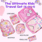 16’’ Kid’s Luggage Set with Spinner Wheels, Hardside with Suitcases,6 Piece - Image 4