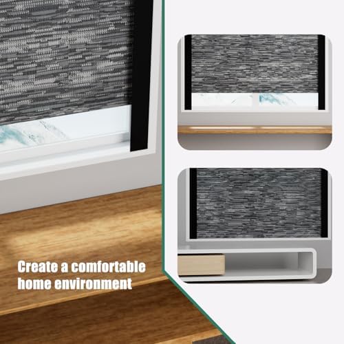 Light Blocking Strips for Window Shades and Blinds, 100% Blackout PVC Side Tracks Light Blocker for Blinds, Window Light Blocker for Bedroom(Black, 58", 2PCS) - Image 4