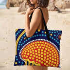 Zipper Foldable Picnic Blanket Jellyfish Orange Yellow 78.7x78.7 Inch - Image 2